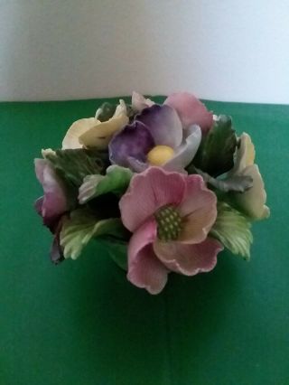 Denton Best Bone China,  Porcelain Flowers Floral Arrangement,  England