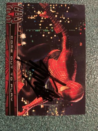 Marvel Spider - Man Stan Lee Signed Autographed Trading Card