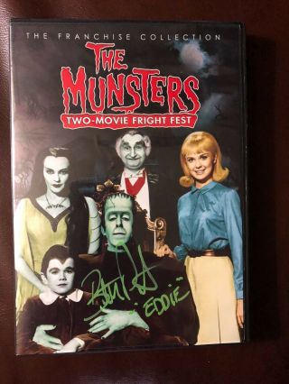 Butch Patrick Twice Signed Eddie Munster The Munsters Dvd Movie