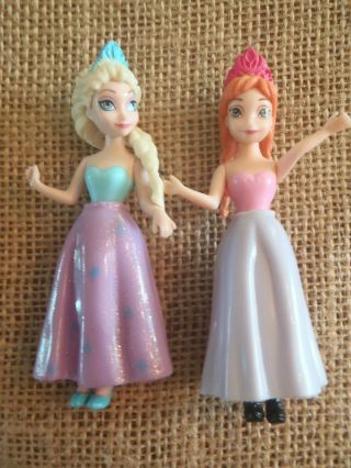 Polly Pocket Disney Princess Elsa & Anna Frozen Set Q40