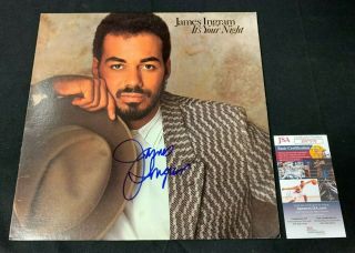 James Ingram Hand Signed Autographed Its Your Night Vinyl Record/album Jsa/coa