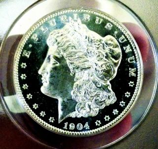 Morgan Silver Dollar 1904 O Anacs Ms 63 Dmpl Under Grade Monster Mirrors Rare