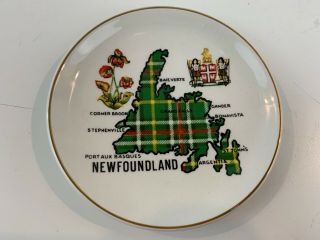 Vtg Lord Nelson Pottery English Porcelain Coasters w/ Newfoundland Dec. 3