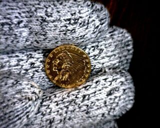 Rare 1914 $2.  5 Indian Head Gold Quarter Eagle U.  S.  Coin