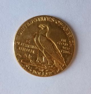 1914 - D $2 1/2 Indian Head Gold Coin Quarter Eagle 3