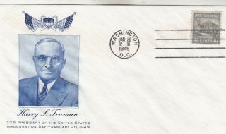Harry Truman Inauguration Day Cover