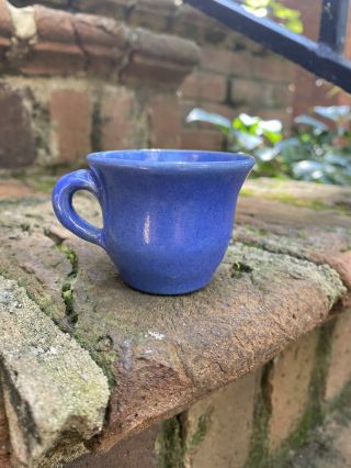 Wj Gordy Pottery Blue Tea Cup - Georgia Art Pottery