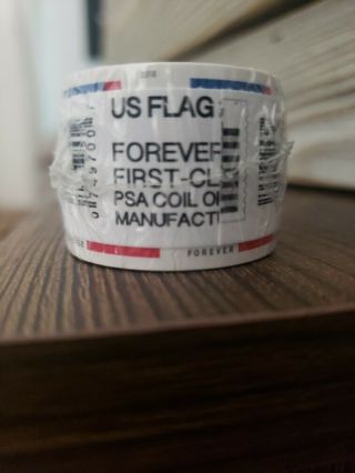 Usps Us Flag 2018 Forever Stamps - Roll Of 100.  Roll Of Forever Stamps