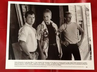 Kiefer Sutherland Signed Photo 1986 " Stand By Me " Bad Boy Cast Movie Tv Actor