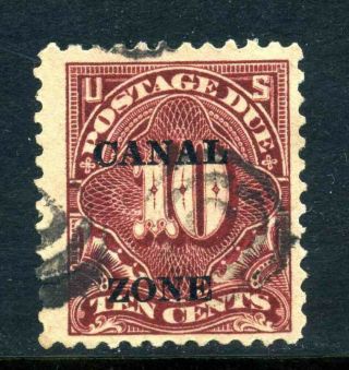 Us Possessions Canal Zone Scott J14 10c Postage Due 1924 Issue 9g23 24