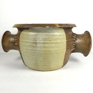 Mid Century Vintage Studio Art Pottery Glazed Ceramic Bowl / Planter
