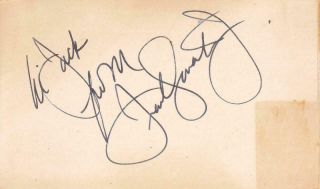 Frank Sinatra Jr.  D 2016 Signed Hi Jack 3x5 Index Card Singer