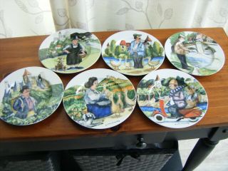 Perigord By Guy Buffet For Williams/sonoma - Set Of 6 Appetizer/salad Plates (8 ")