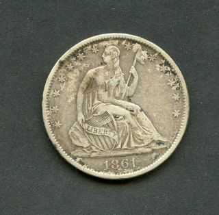 United States 1861 - O Seated Liberty Half Dollar You Do The Grading Have Fun