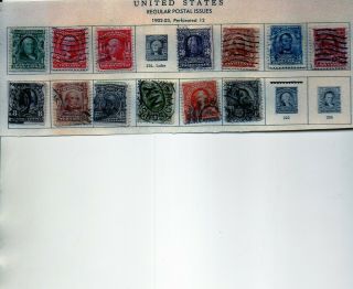 Us Scott 300 301 302 - 311 319 (13) Stamps Vf 1902 - 03