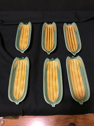 Six Vintage Made In Portugal Corn Dishes