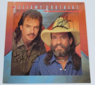 The Bellamy Brothers Signed Autograph " Crazy From The Heart " Album Vinyl Lp