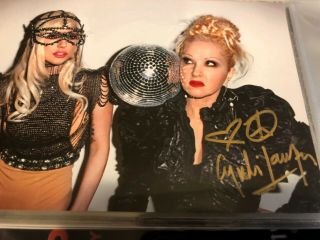Cyndi Lauper Singer Signed 4x6 Photo Autographed Lady Gaga