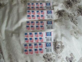 Five Booklets X 20 = 100 2018 Us Flag Usps Forever Postage Stamps First - Class