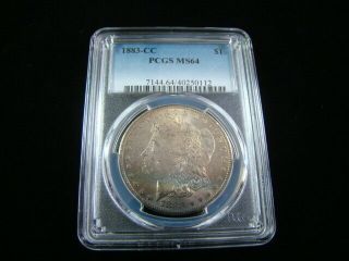 1883 - Cc Morgan Silver Dollar Pcgs Graded Ms64 40250112