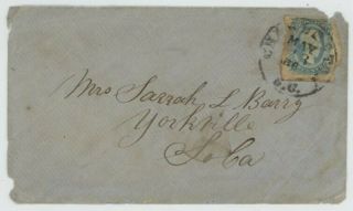 Mr Fancy Cancel Csa 11 Cover Tied Charleston Sc Cds From Soldier Correspondence