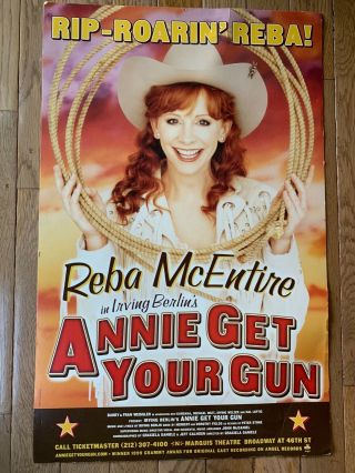 Reba Mcentire Annie Get Your Gun Poster 2001 Broadway Run