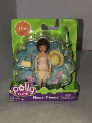 2005 Polly Pocket Flower Friends Lila Doll Clip On Case