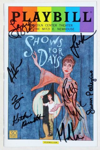 Shows For Days Cast Michael Urie,  Patti Lupone Signed Playbill