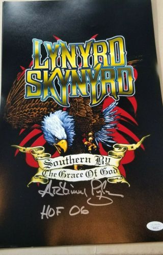 Artimus Pyle Signed 11x17 Poster Lynyrd Skynyrd Southern By Grace Of God Jsa