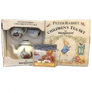 1980 Peter Rabbit 4 - Piece Children’s Tea Set By Wedgwood