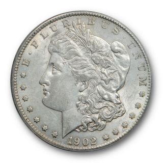 1902 S $1 Morgan Dollar Anacs Au 55 About Uncirculated To State.