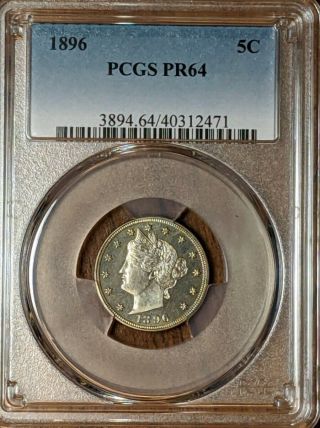1896 Proof Liberty Nickel Pcgs Pf64