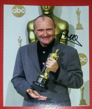 Phil Collins Hand Signed Autographed Photo 8 X 10 Tarzan Soundtrack Brother Bear