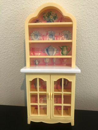 Barbie 67551 - 1 Dining Room China Cabinet / Hutch / Buffet,  1996 By Mattel
