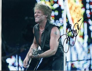 Jon Bon Jovi Handsome Rocker - Hand Signed Autographed Photo With