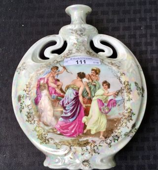 2 Um Es Germany 8.  5” Urn With Angelica Scene “another Beauty”
