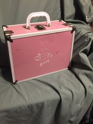 Vintage Vogue Ginny Doll,  Pink And White Storage/suitcase,  Room For Two Dolls