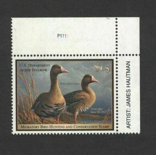 Rw78 2011 Federal Duck Stamp - Vf Ognh Upper Right Plate Single - Ebay Low - Offer