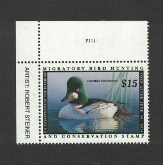 Rw80 2013 Federal Duck Stamp Vf Ognh Upper Left Plate Single Ebay Low - Offer?