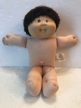 Vintage Cabbage Patch Kid Doll 1985 Boy With Brown Hair & Brown Eyes