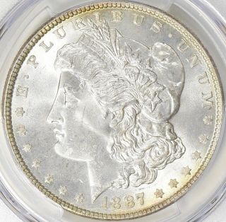 1887 Morgan Silver Dollar - NGC MS - 66 - Certified State 66 2