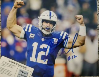 Nfl Colts Andrew Luck Authentic Signed Autographed 8x10 Photo Holo