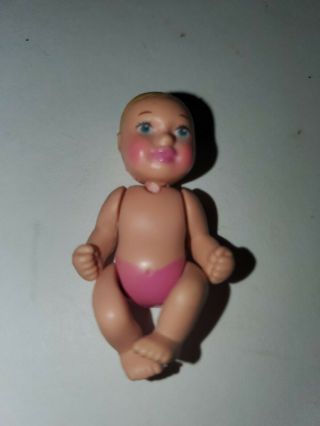 Mattel Barbie Happy Family Midge Newborn Baby Girl Pink Jointed Figure Doll 2003