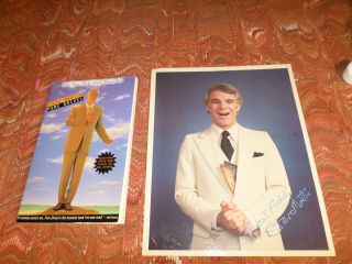 Signed Book And Photo: Steve Martin,  Pure Drivel; Signed: Plus A Signed Photo.