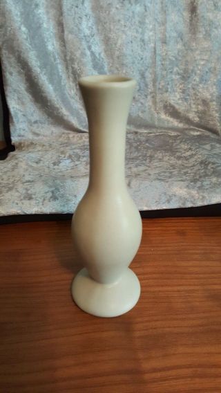 Rare Shape Van Briggle Art Pottery Bud Vase Matte Moonglo Finish 8 "