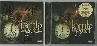 Lamb Of God Signed Cd Cover With Cd