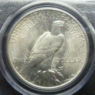 1934 - D PEACE Dollar PCGS MS63 OLD BLUE HOLDER 2
