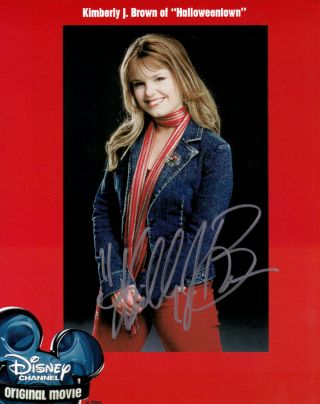 Kimberly J Brown Hand - Signed Halloweentown 8x10 Uacc Rd Disney Channel Promo