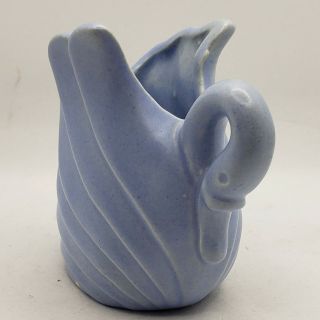 Vintage Royal Haeger Pottery Art Deco Blue Swan Planter Bud Vase Figurine