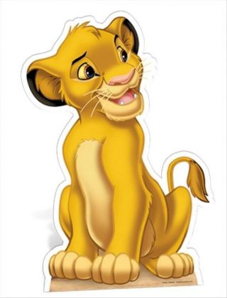 Simba The Lion King Official Disney Cardboard Fun Cutout/figure - For Your Party
